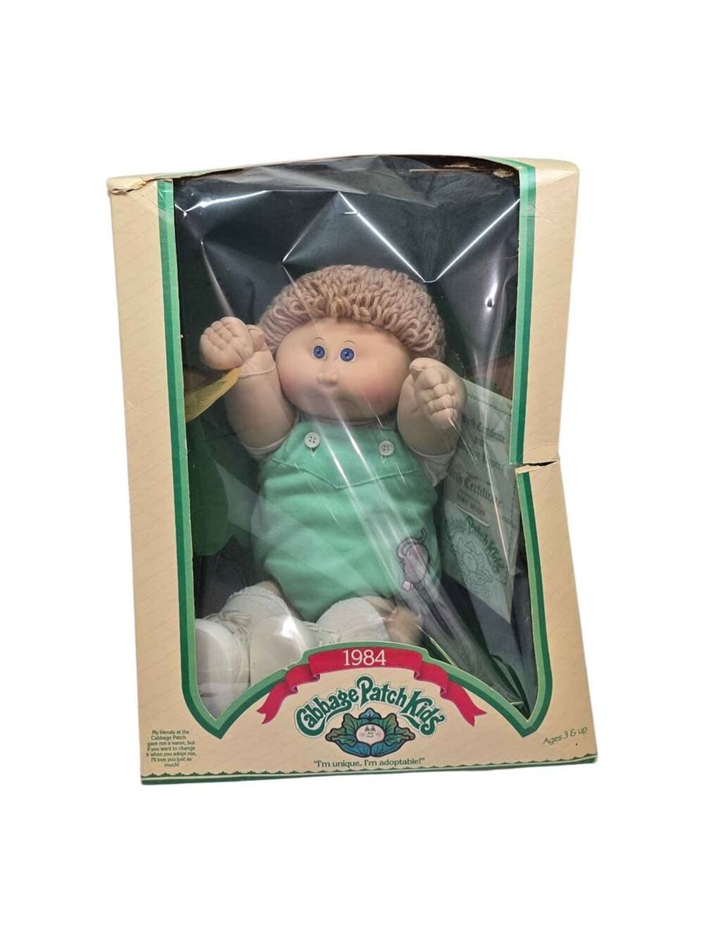 1984 Cabbage Patch Kids Toby Hugo Doll